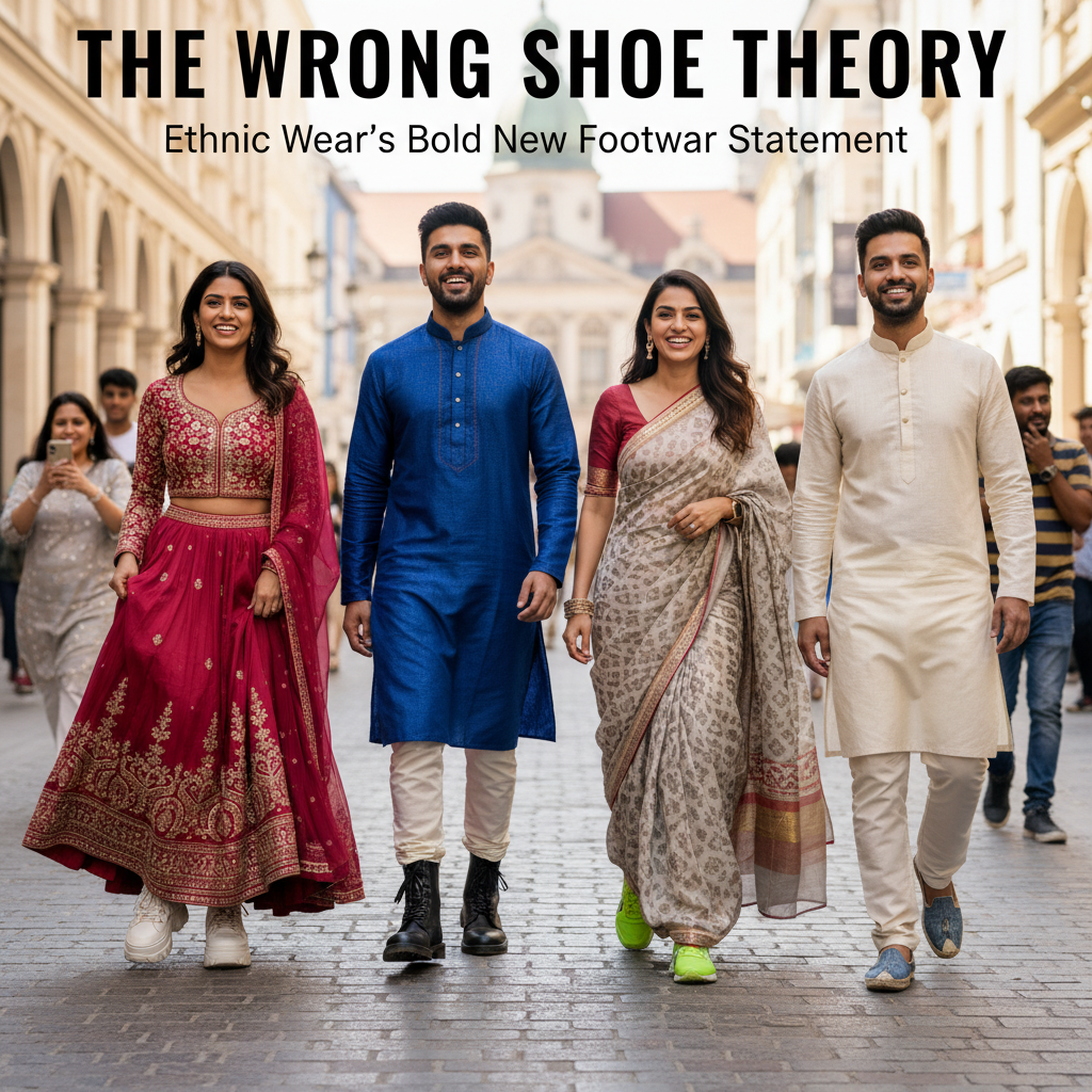 The Wrong Shoe Theory: Redefining Ethnic Elegance with Modern Flair